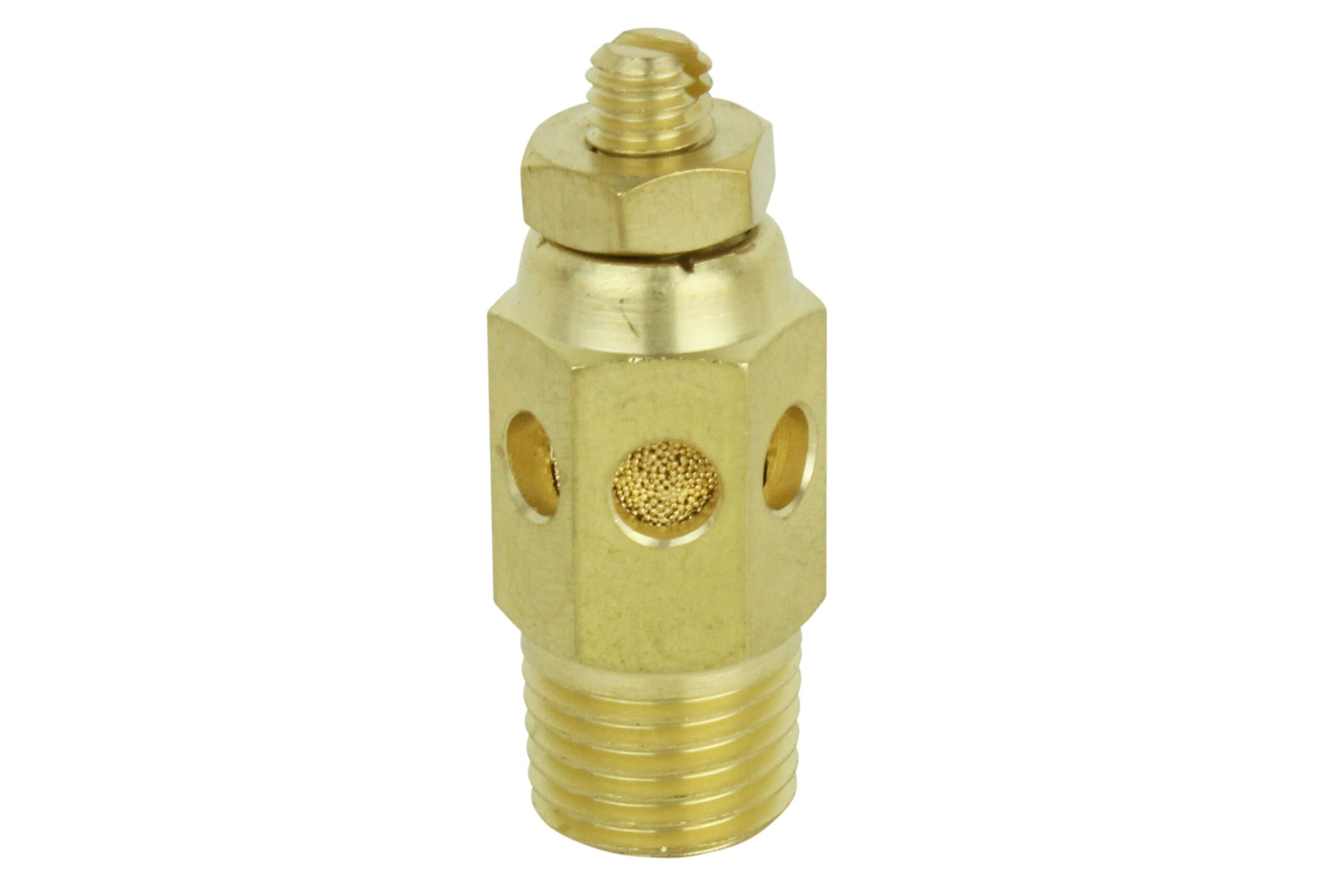 Milton Speed Control Exhaust Muffler. 1/4” MNPT - 40 Micron Sintered Bronze Silencer/Diffuse Air and Noise Reducer - Box of 25