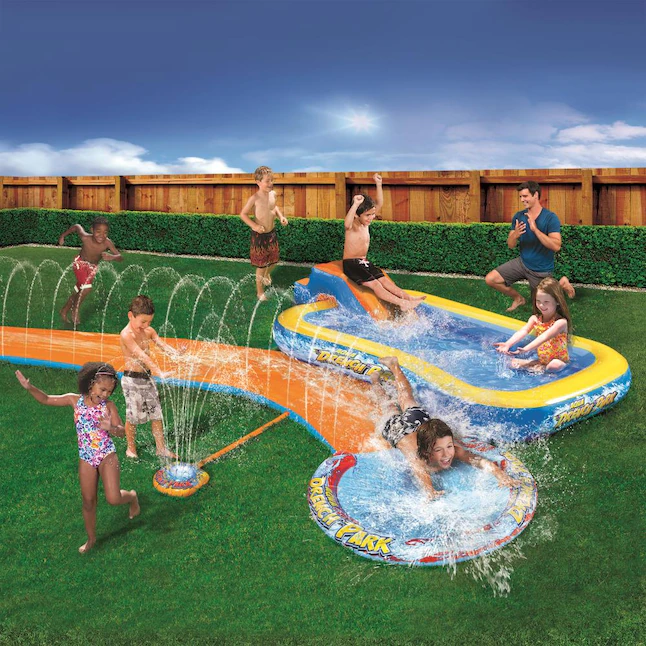 BANZAI Aqua Drench 3-in-1 Water Slide. Multi