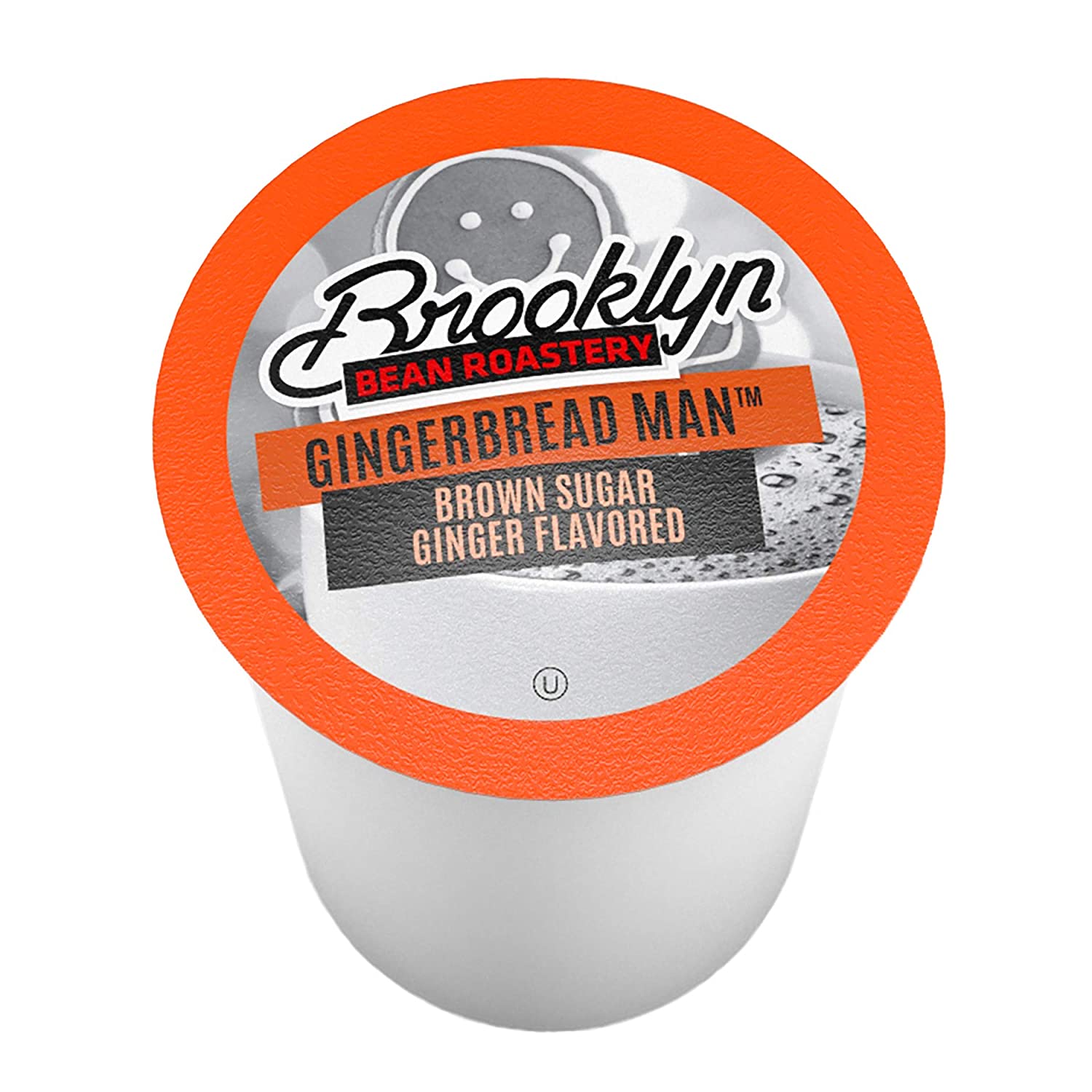 Brooklyn Beans Gingerbread Man Coffee Pods. Compatible with 2.0 K-Cup Brewers. 40 Count