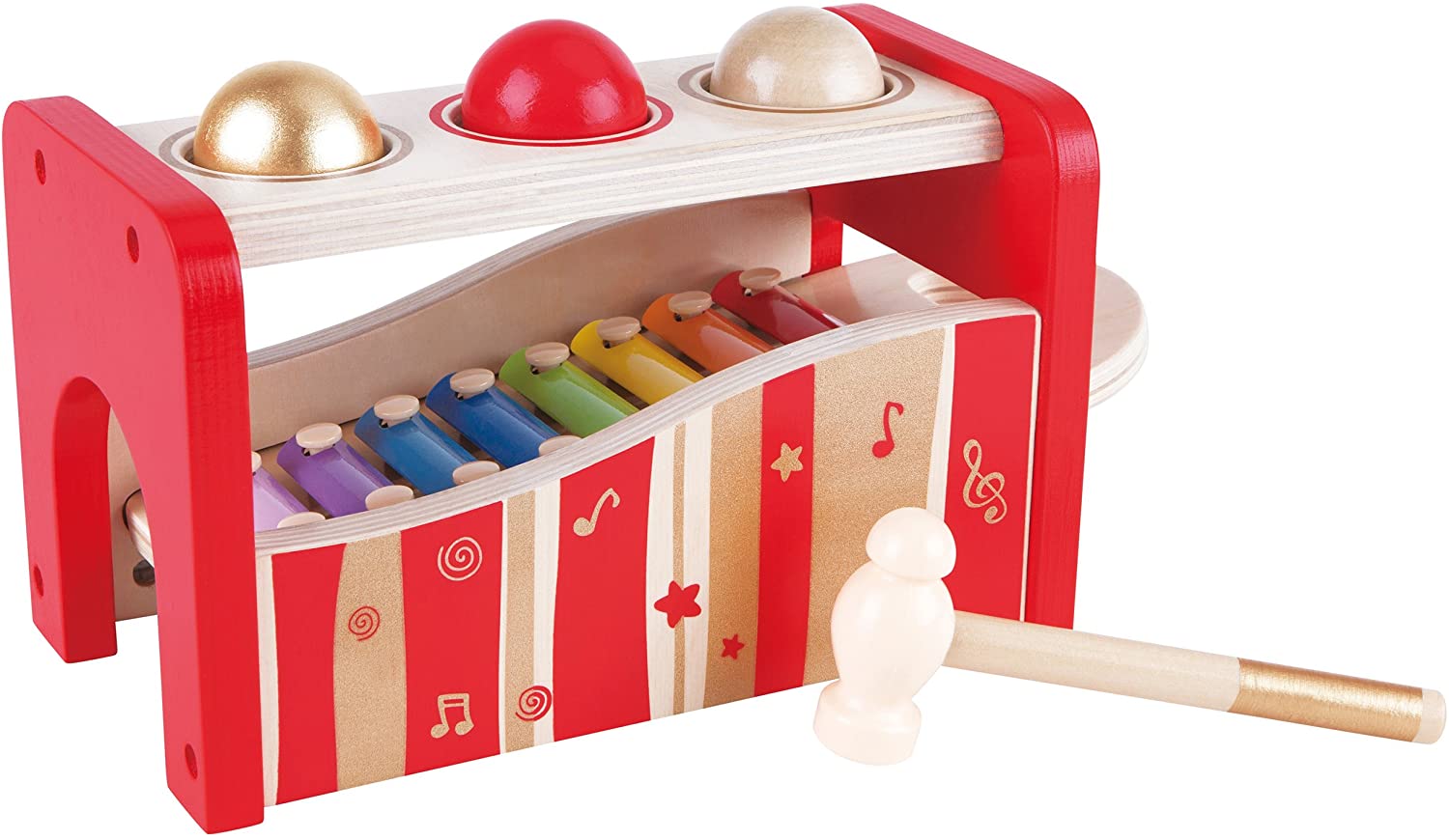 Hape Pound & Tap Bench with Slide Out Xylophone