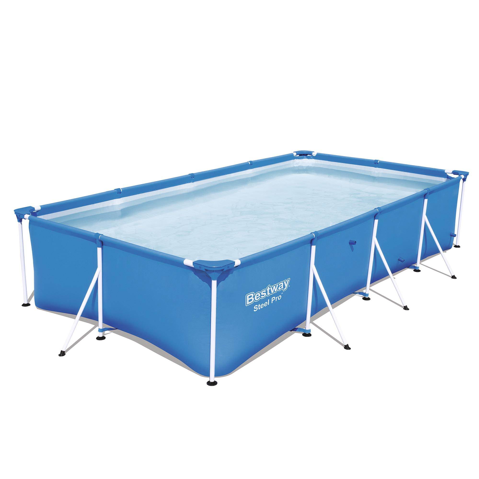 Bestway Steel Pro 13ft x 7ft x 32in Rectangular Frame Above Ground Pool (2 Pack)
