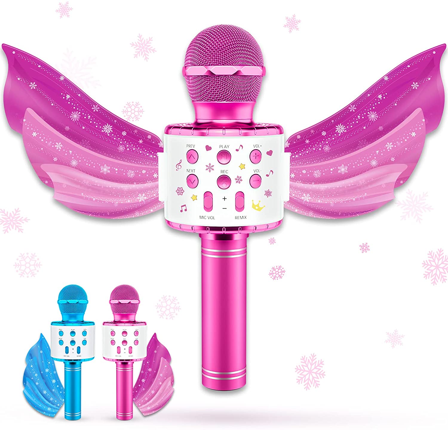 Karaoke Microphone for Kids Stocking Stuffers. blue