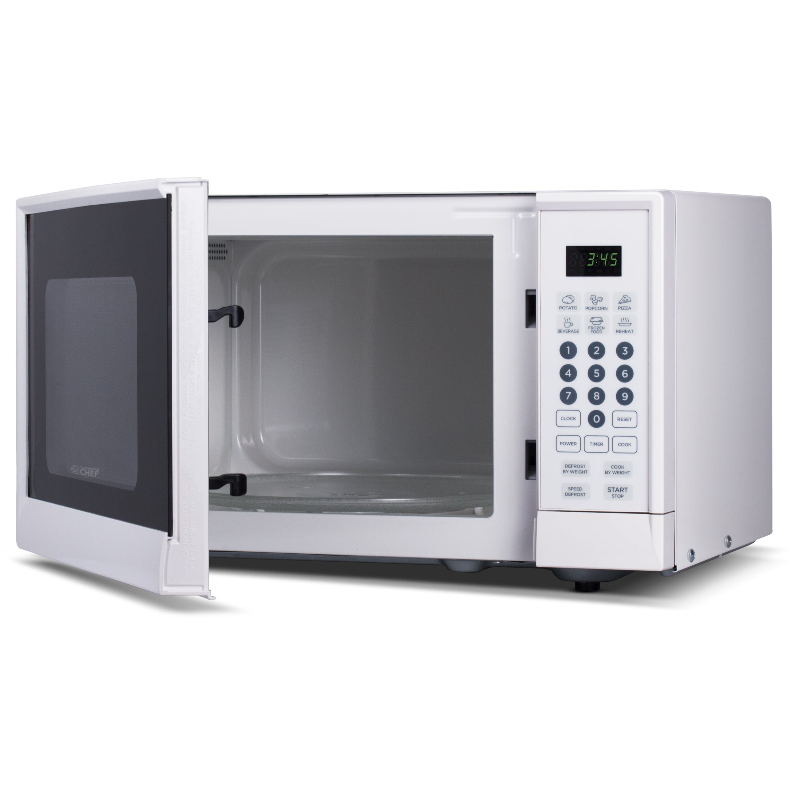 Commercial Chef CHM990W 0.9 cu. ft. Microwave Oven. White