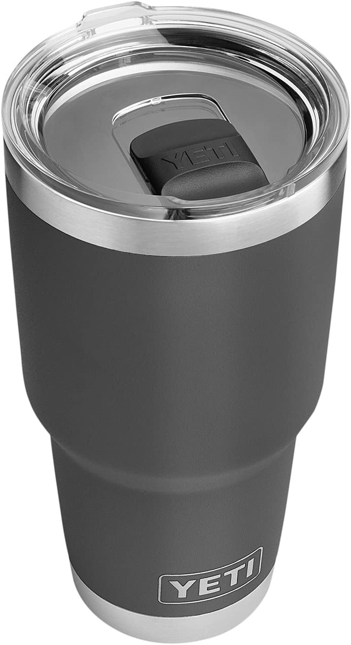YETI Rambler 30 oz Stainless Steel Vacuum Insulated Tumbler w/MagSlider Lid. Charcoal