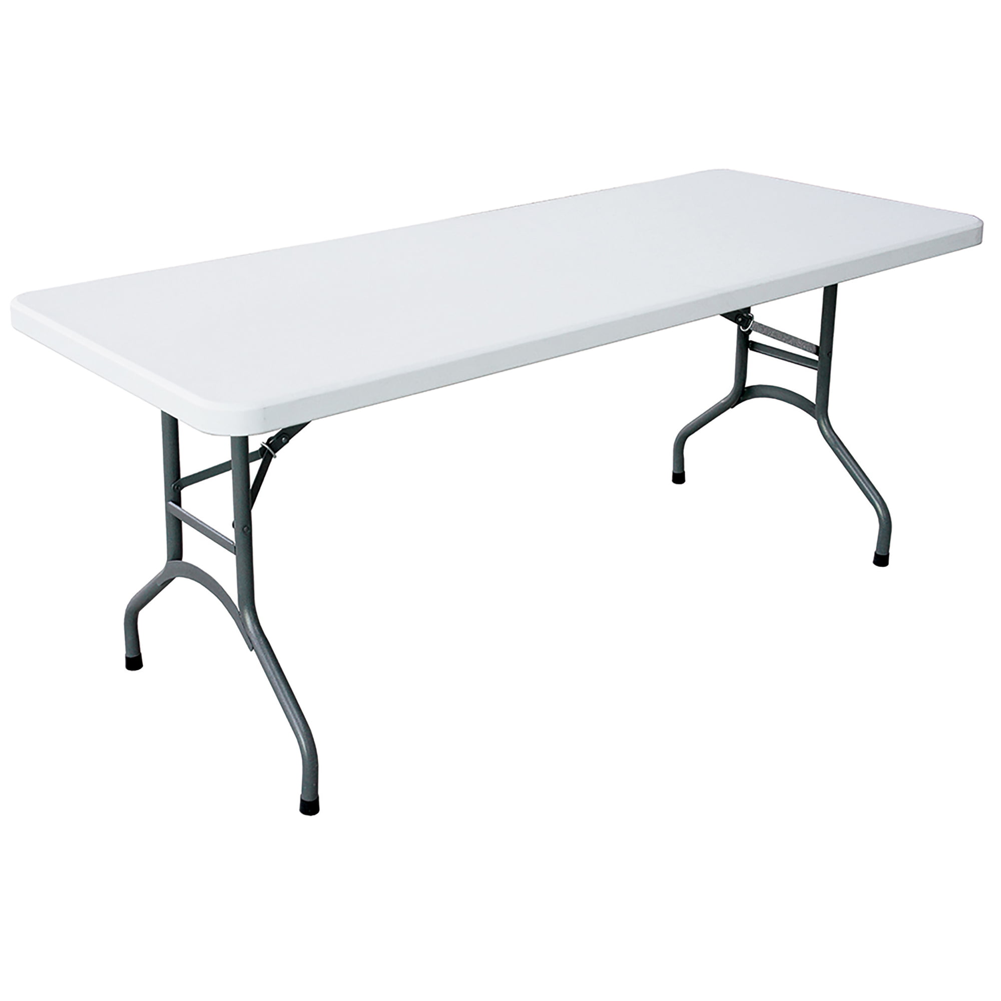Plastic Development 706 Heavy Duty 6 Foot Straight Banquet Folding Table. White