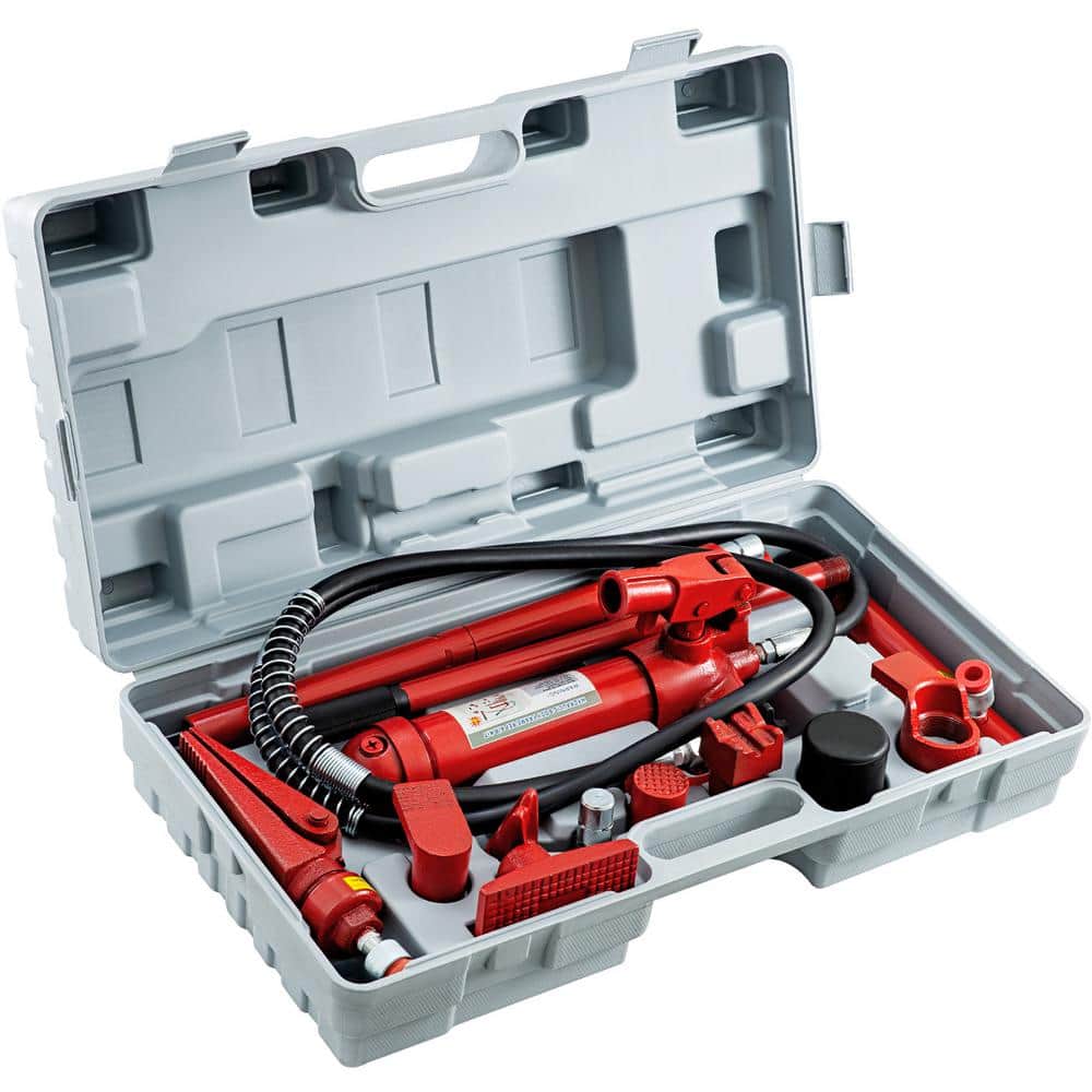 VEVOR GJ2M6TYYFLD000001V0 6-Ton Porta Power Kit 47.2 in. Oil Hose Hydraulic Car Jack Ram Autobody Frame Repair Tools
