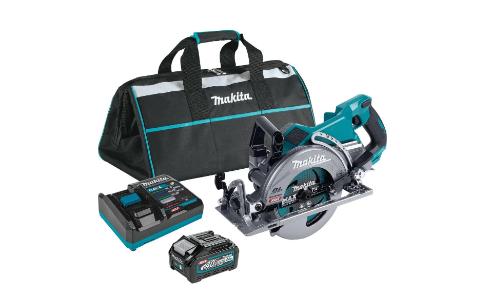 Makita GSR01M1 40V Max XGT Brushless Cordless Rear Handle 7-1/4 in. Circular Saw Kit (4.0 Ah)