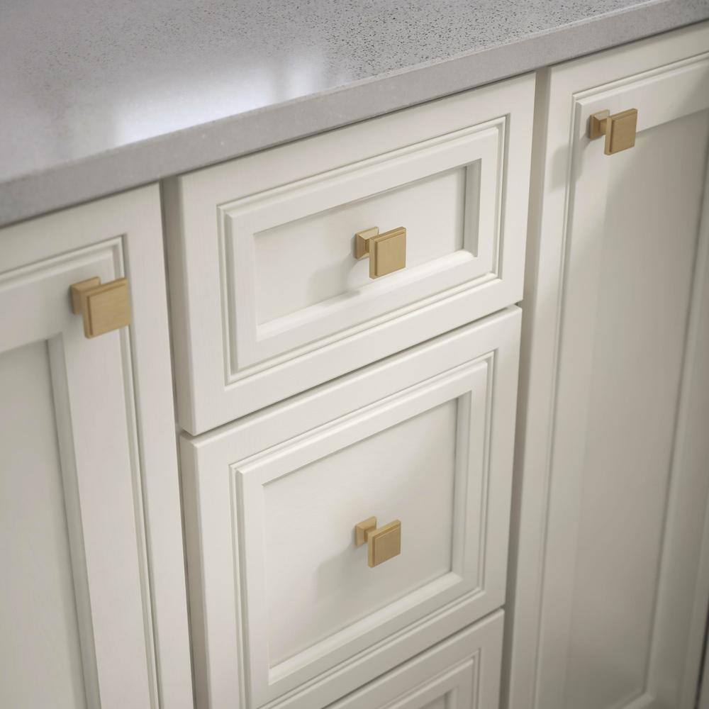 Liberty P37502C-CZ-K2 Classic Square 1-1/9 in. (28 mm) Champagne Bronze Cabinet Knob (25-Pack)