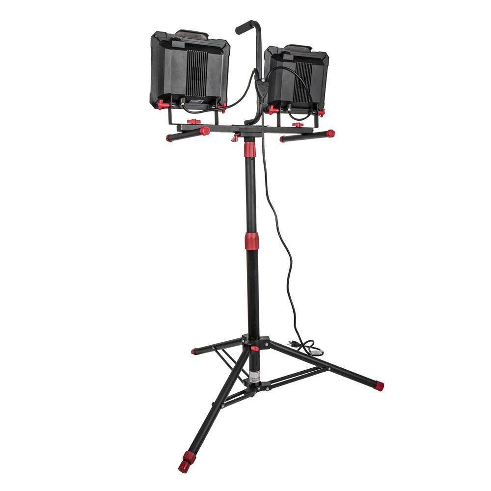 Husky K40189 10.000-Lumen Twin-Head LED Work Light