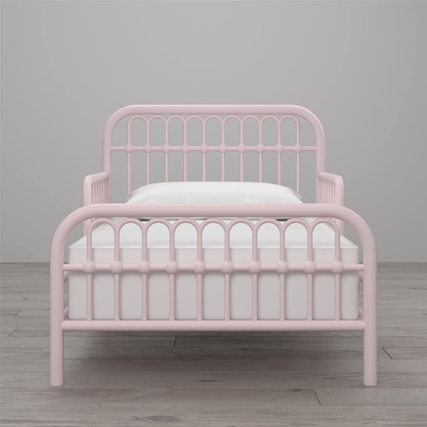 Little Seeds Monarch Hill Ivy Metal Toddler Bed. Pink