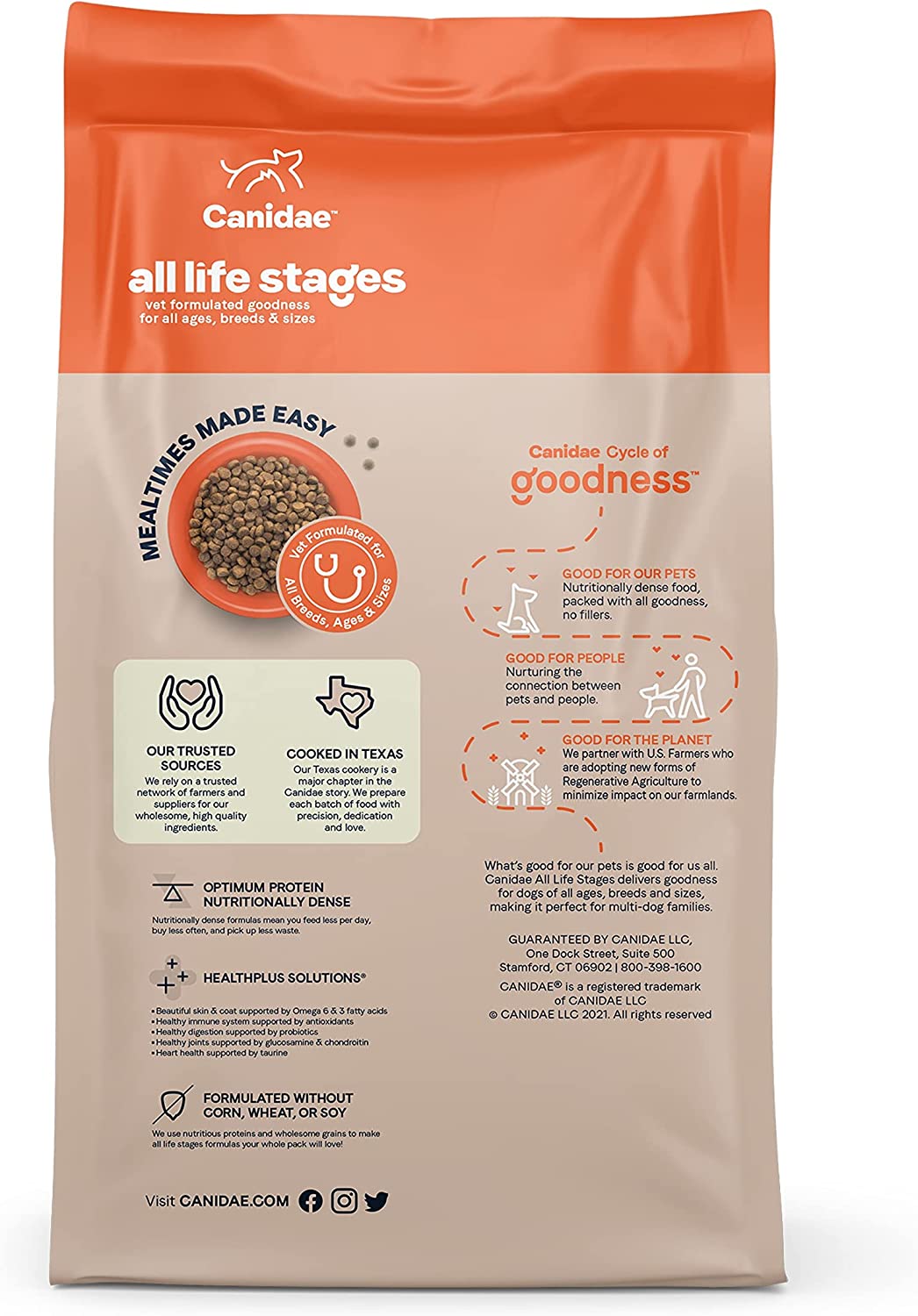 Canidae All Life Stages Chicken. Turkey. Lamb & Fish Meals Recipe Dry Dog Food 44 lb