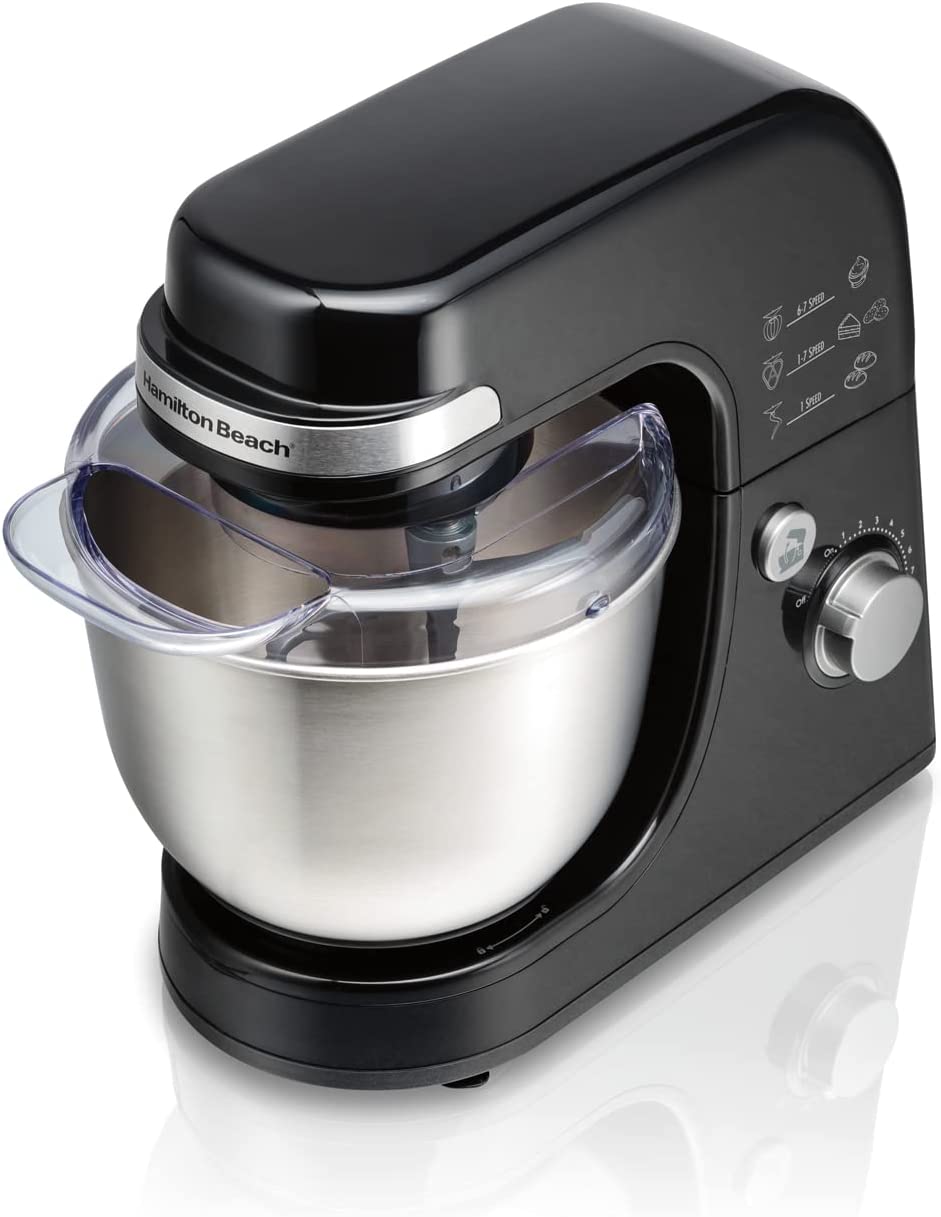 Hamilton Beach  4-Quart 7-Speed Black Residential Stand Mixer