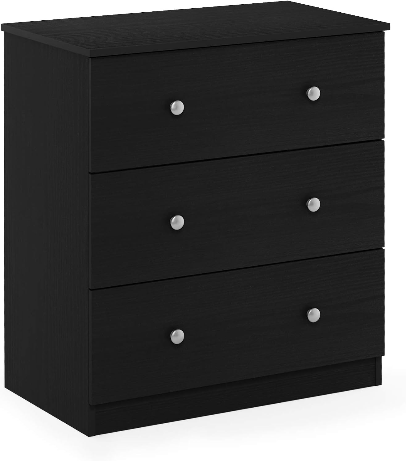 Furinno Tidur Simple Design Dresser. 3-Drawer Knob. Americano