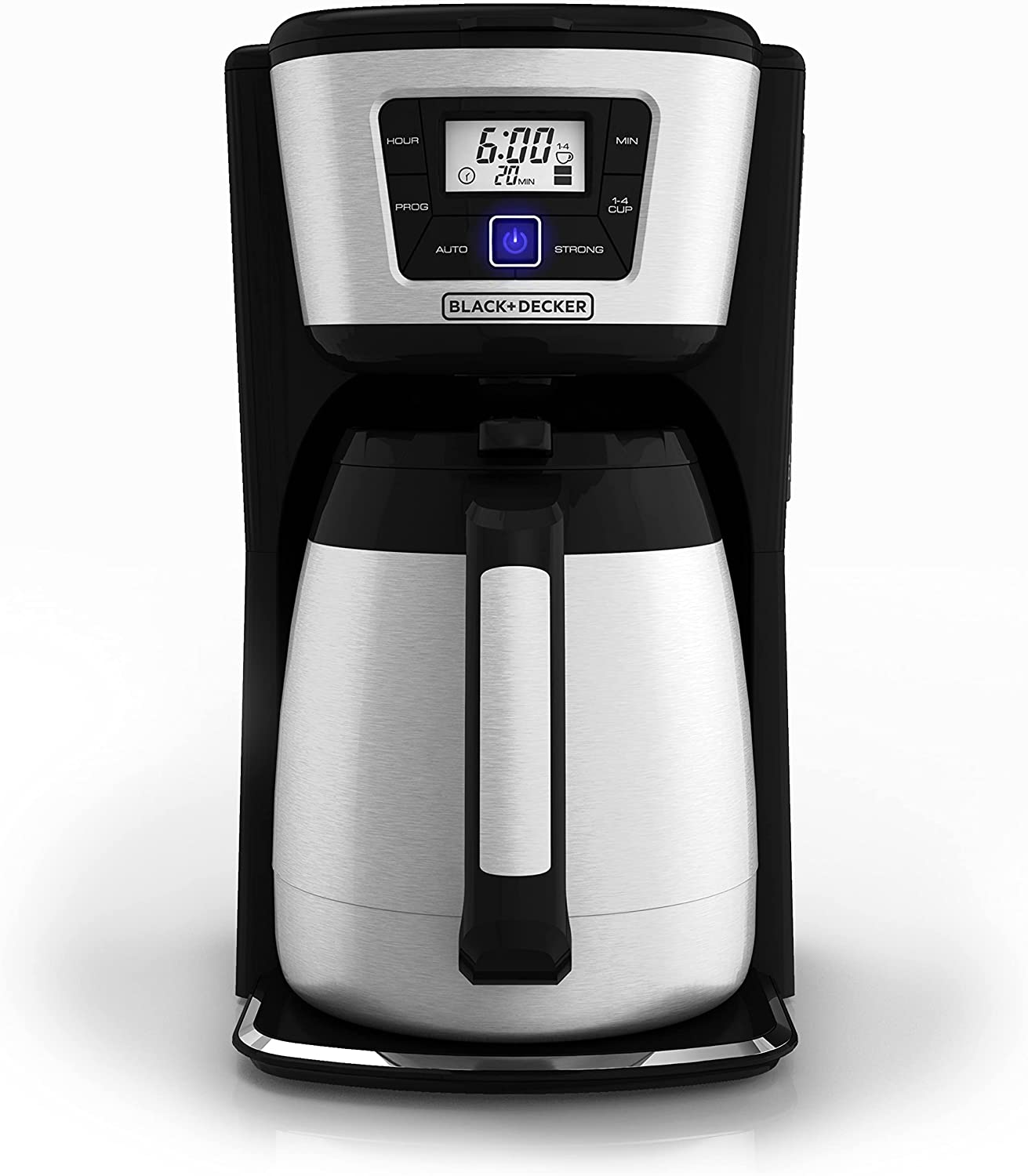 BLACK+DECKER 12-Cup Thermal Coffeemaker. Black/Silver. CM2035B