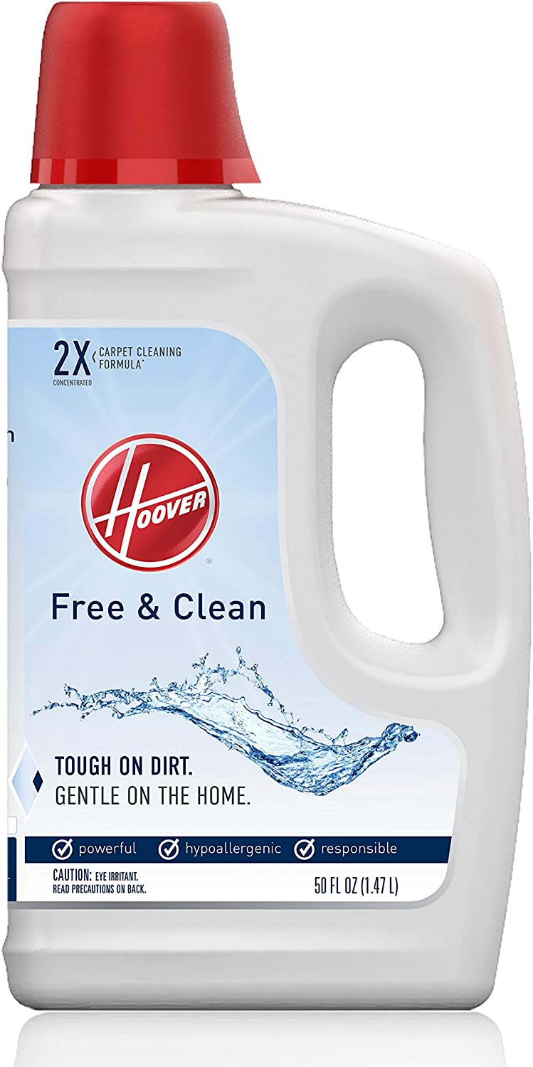 Hoover Free & Clean Deep Cleaning Carpet Shampoo. 50oz . White.