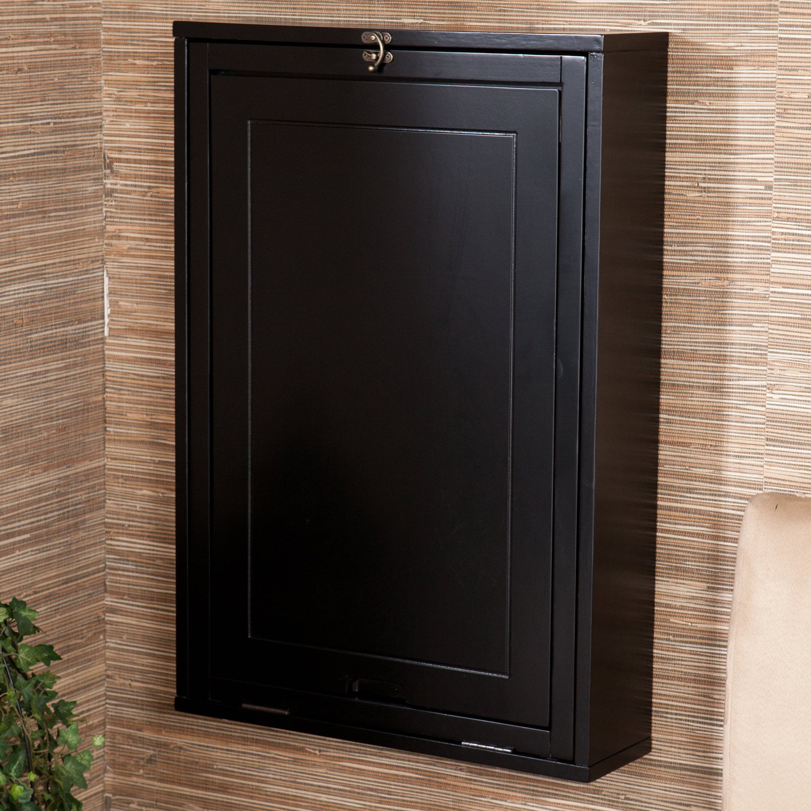 Southern Enterprises Wall Mounted Fold Out Convertible Desk - Black