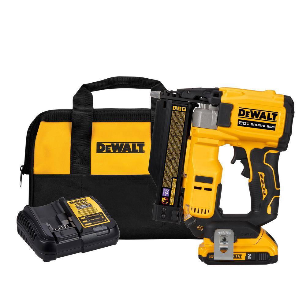 DEWALT DCN623D1 ATOMIC 20V MAX Lithium Ion Cordless 23 Gauge Pin Nailer Kit with 2.0Ah Battery and Charger