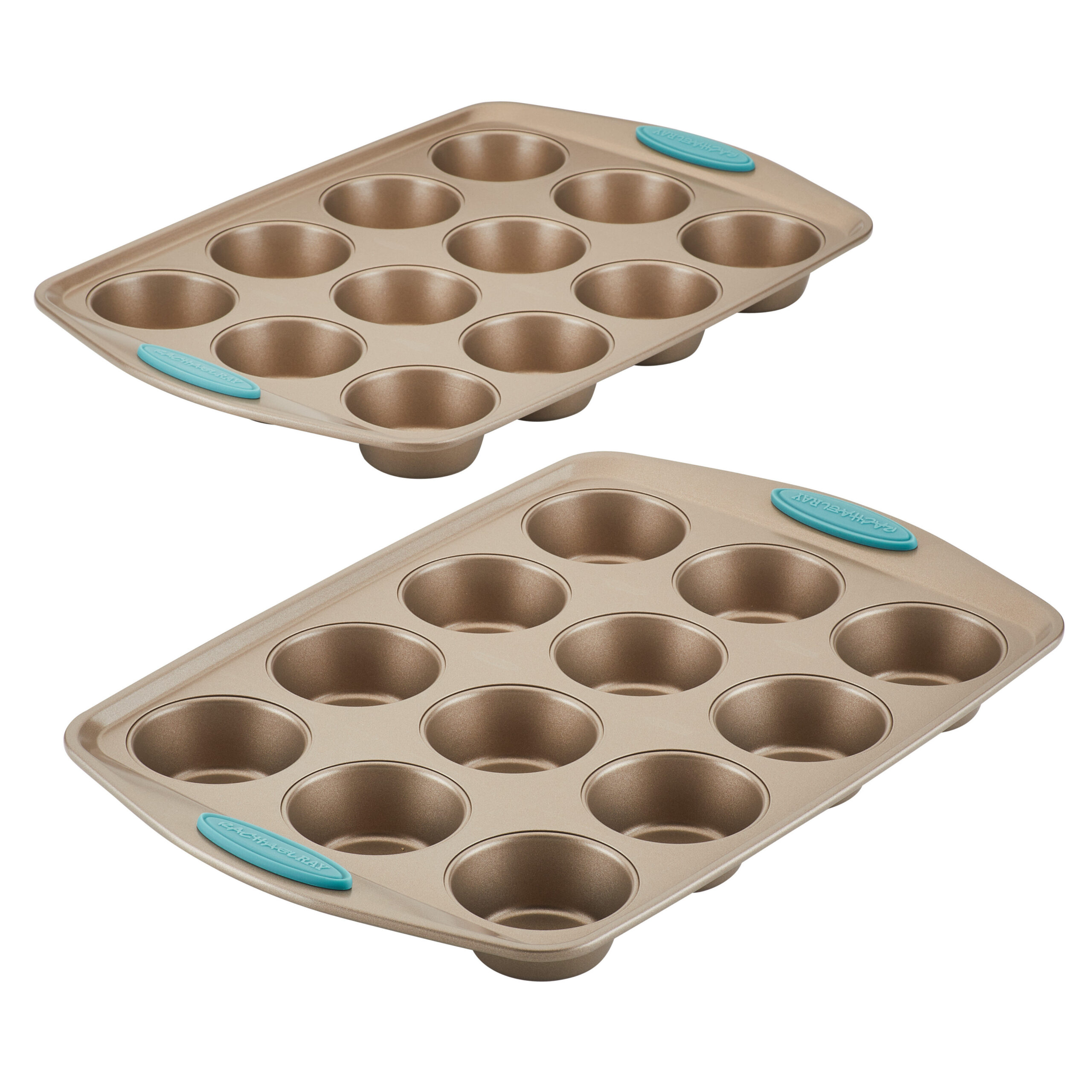 Rachael Ray 12 Cup Non-Stick Cucina Muffin Pan (Set of 2)