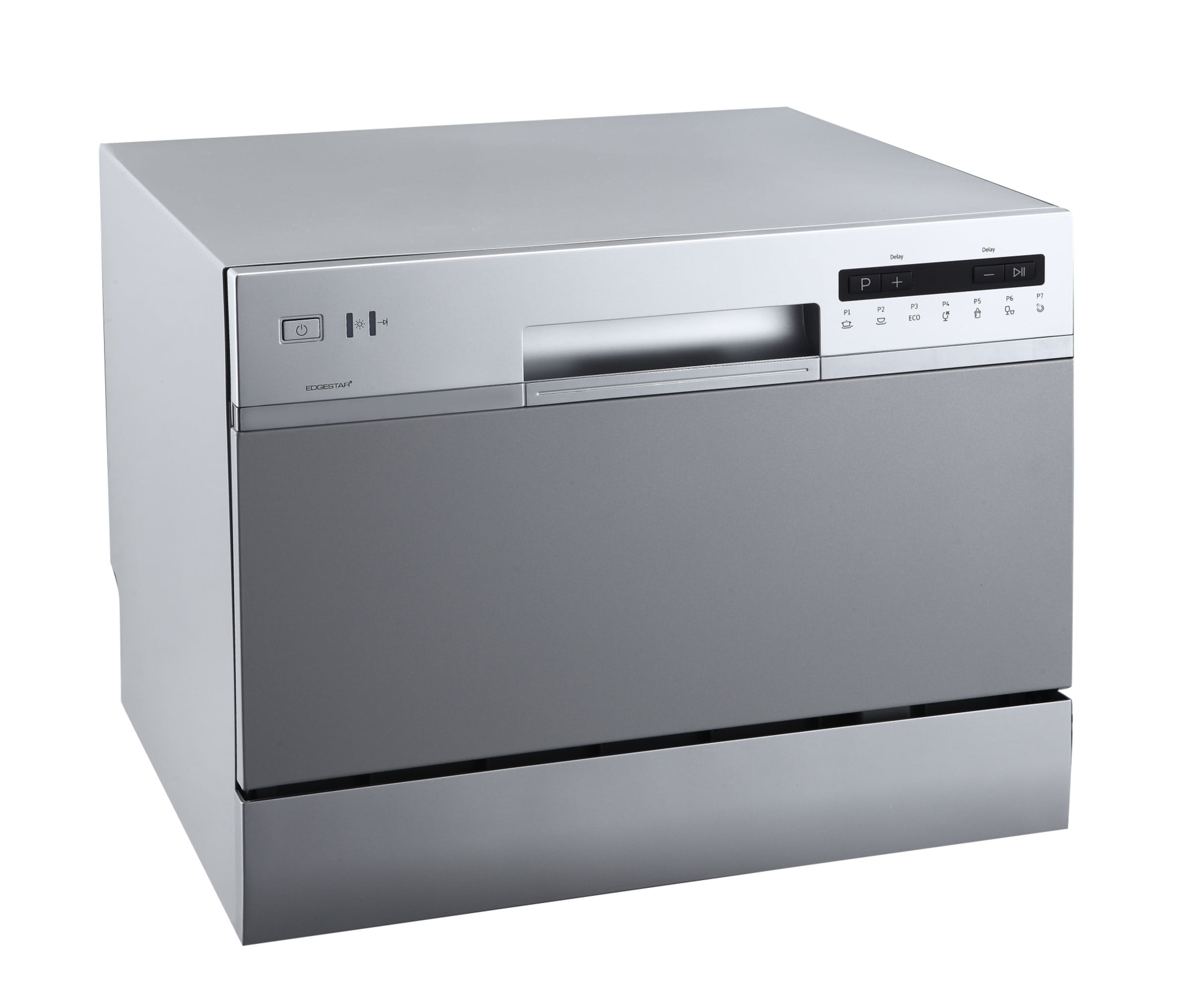 Edgestar Dwp62 22″ Wide 6 Place Setting Energy Star Rated Countertop Dishwasher - Silver