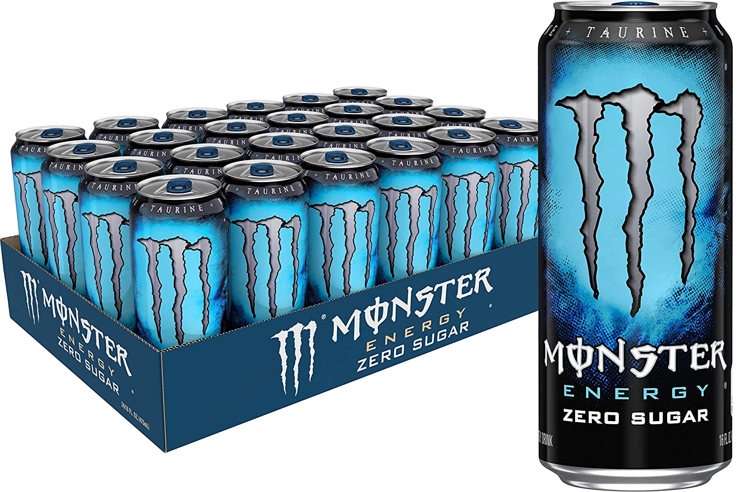 Monster Energy Zero Sugar. Low Calorie Energy Drink. 16 Ounce (Pack of 24)