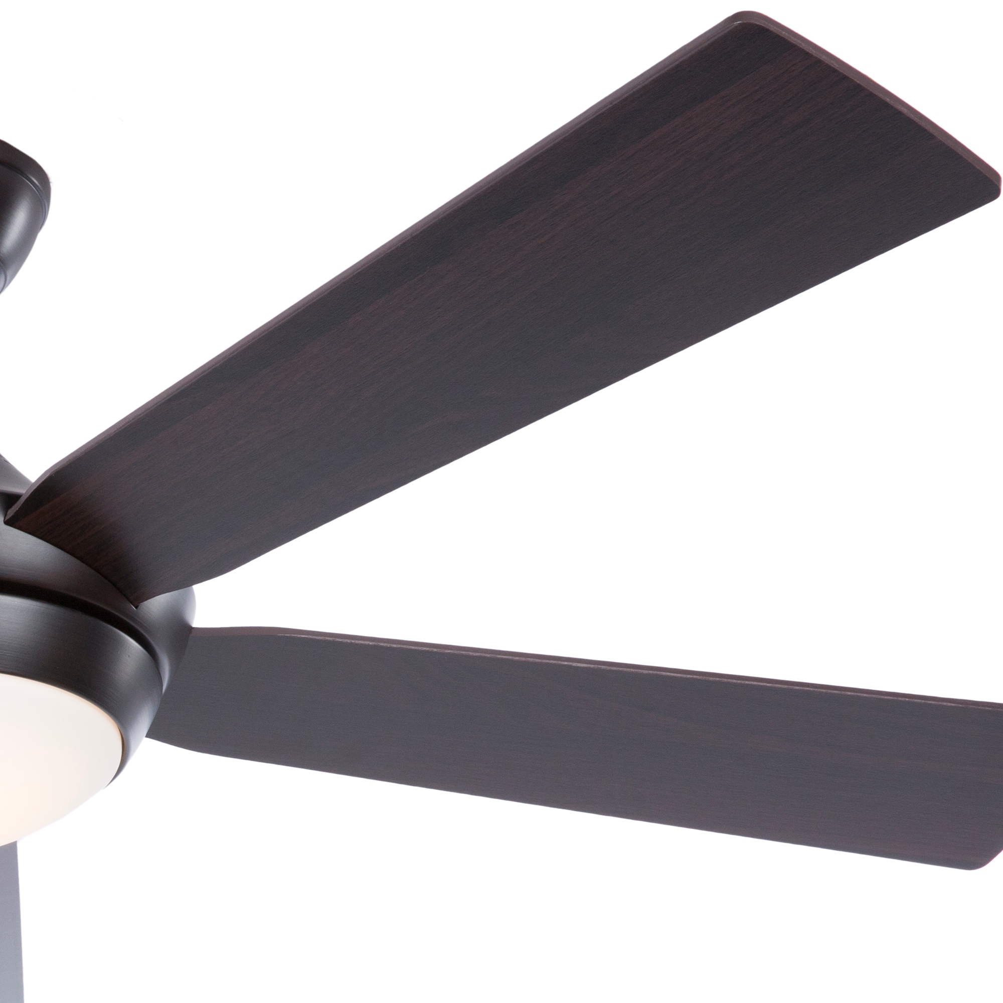 Fanimation Studio Collection Aire Drop 52-in Aged Bronze LED Indoor Ceiling Fan with Light Remote (5-Blade)
