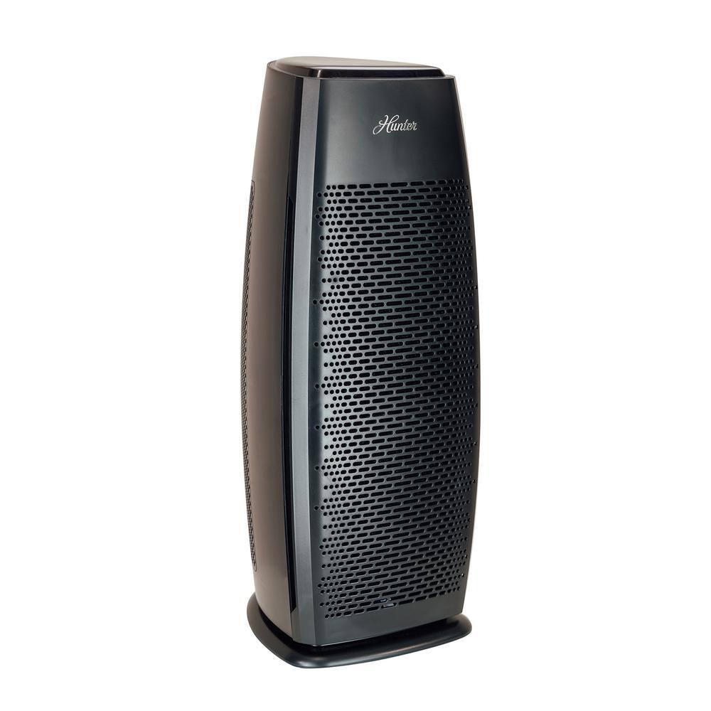 Hunter HP600BL True HEPA Tall Tower Air Purifier. Black