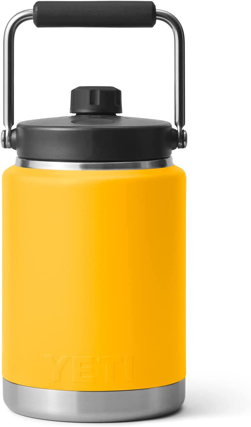 YETI Rambler Half Gallon Jug. Vacuum Insulated. Stainless Steel with MagCap. Alpine Yellow