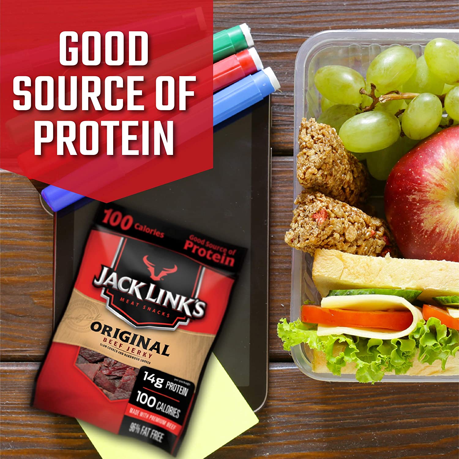 Jack Link's Beef Jerky Variety Pack. 9 Count (1.25 oz Bags)