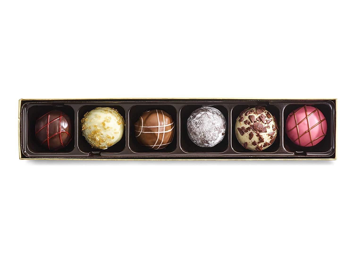 Godiva Chocolatier Patisserie Dessert Truffle Flight Assorted Chocolate Gift Box. 6 pc.