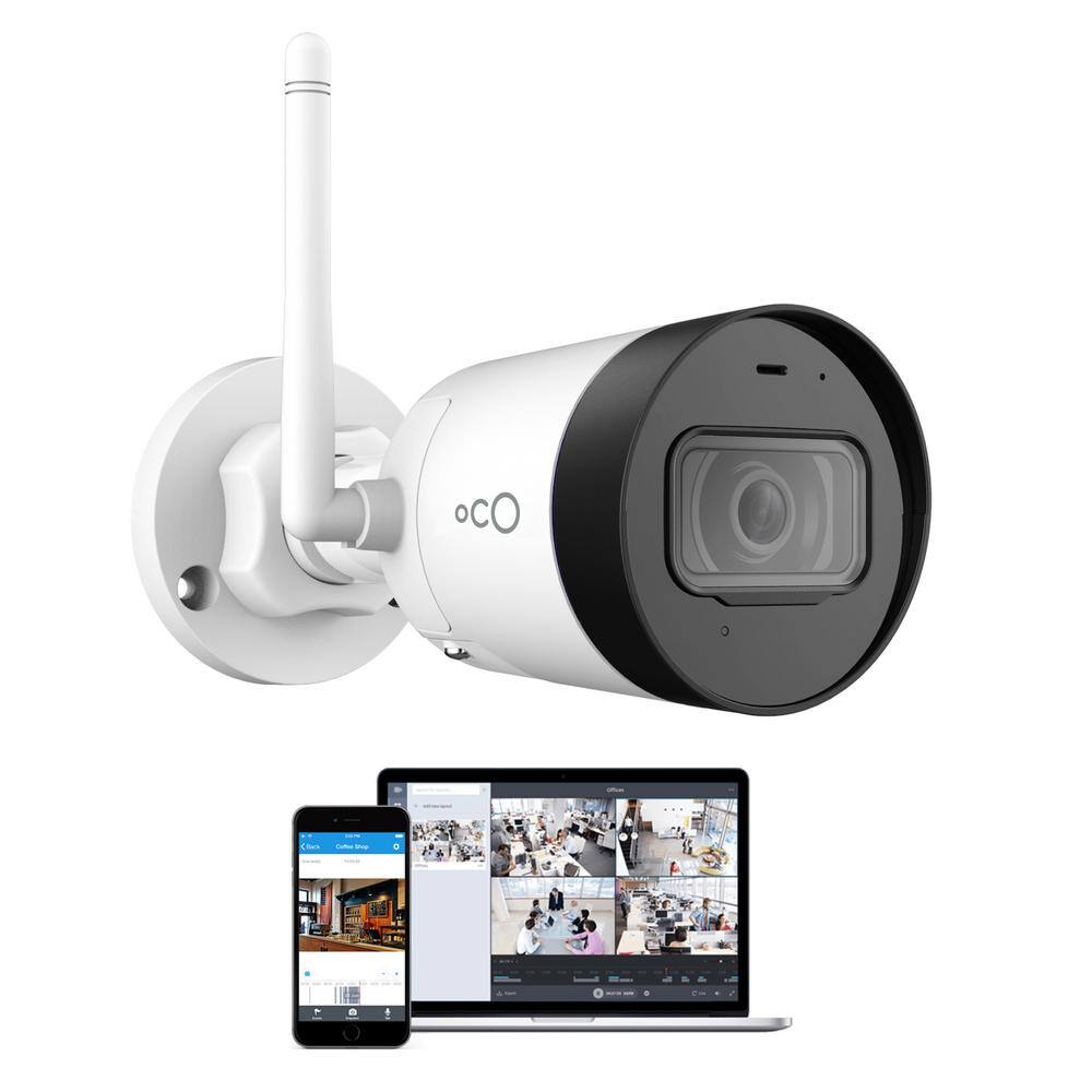 Oco OPHWB-16US Pro Bullet Outdoor/Indoor 1080p Cloud and Security Wireless Standard Surveillance Camera with Remote Viewing