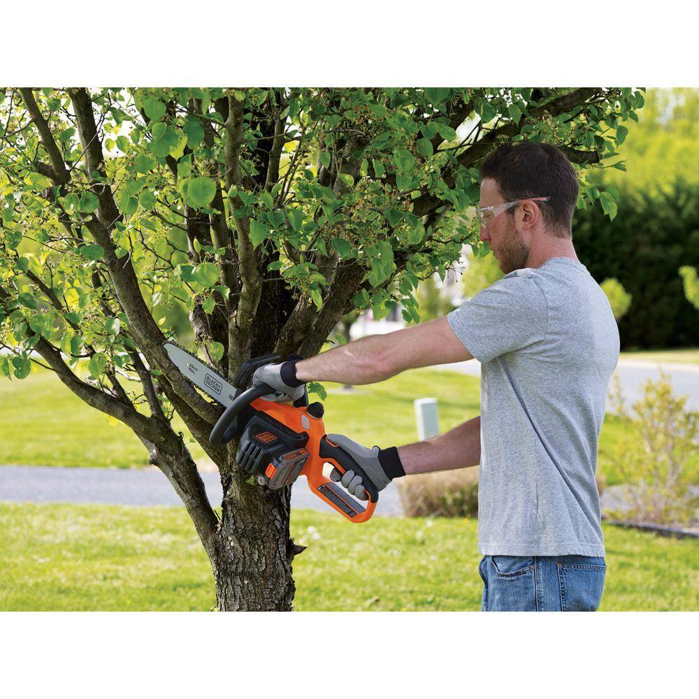 BLACK+DECKER LCS1020 20V MAX 10in. Cordless Battery Powered Chainsaw Kit with (1) 2Ah Battery & Charger