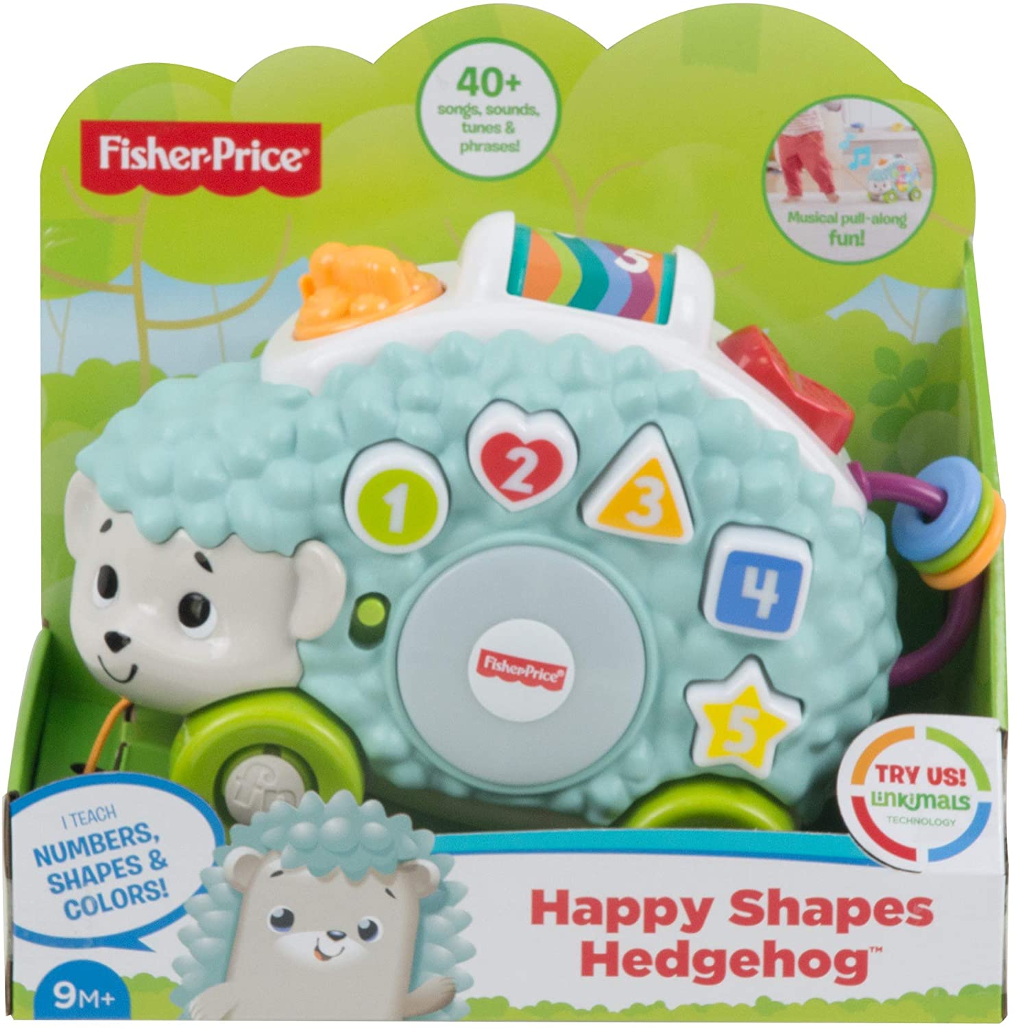 Fisher-Price Linkimals Happy Shapes Hedgehog - Interactive Educational Toy. Multi Color