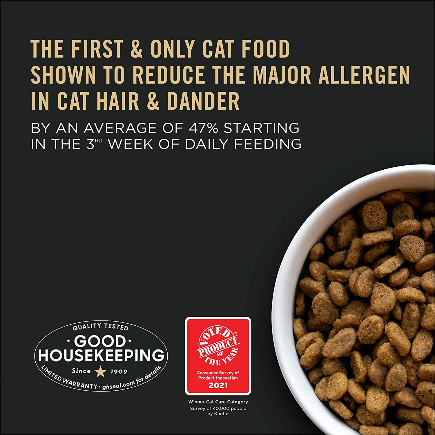 Purina Pro Plan Allergen Reducing. High Protein Dry Cat Food. LIVECLEAR Turkey and Oatmeal Formula - 5.5 lb. Bag