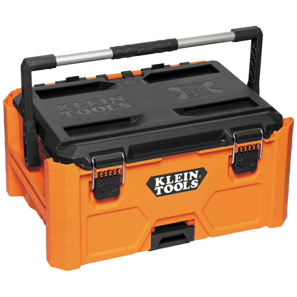 Klein Tools MODbox 22-in Orange Plastic and Metal Tool Box