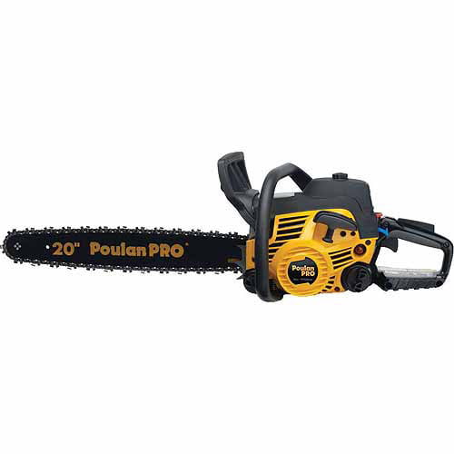 Poulan 966055201 20″ 50cc 2-Stroke Gas Powered Chain Saw with Carrying Case