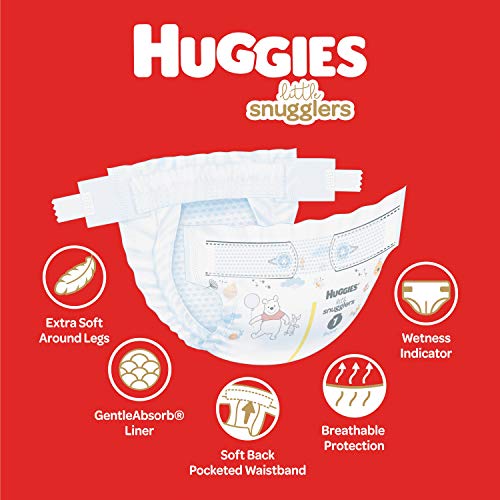Huggies Little Snugglers Baby Diapers. 198 Ct. Size 1 (up to 14 lb.)