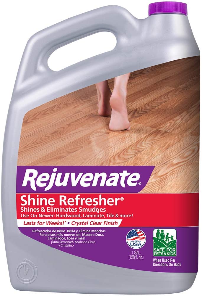 Rejuvenate Shine Refresher Hardwood Polish Restorer Removes Scratches 128oz