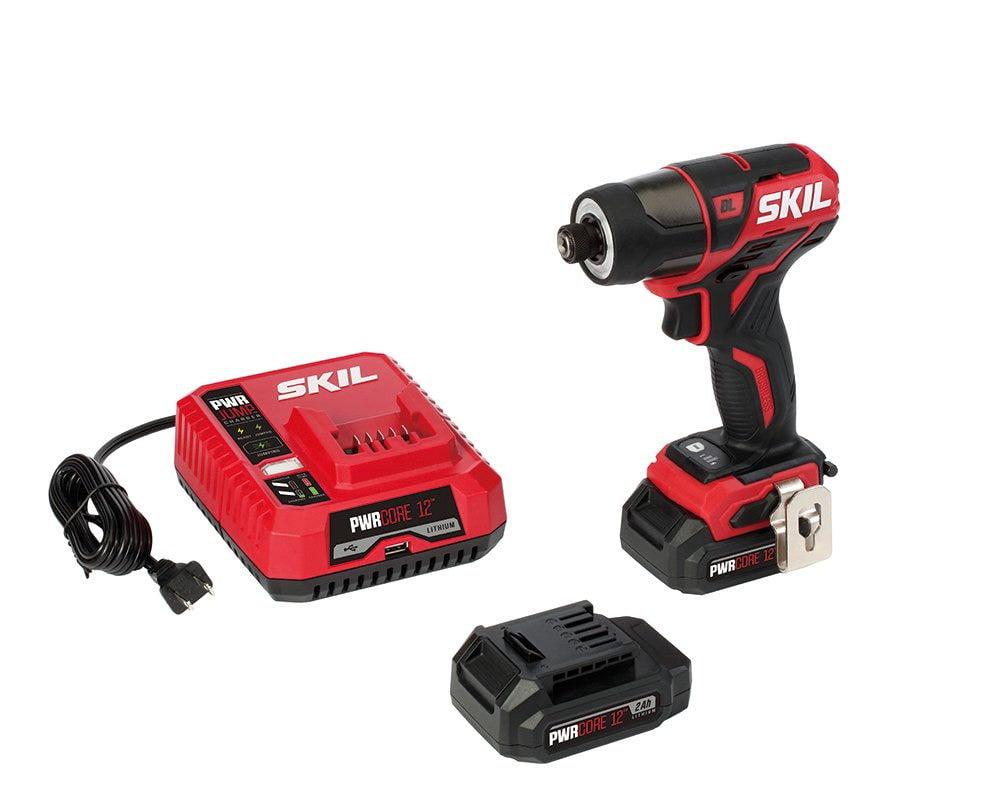 SKIL PWR CORE 12™ Brushless 12V 1/4 in. Impact Driver Kit. (2) 2Ah Batteries & PWR JUMP™ Charger. ID574402