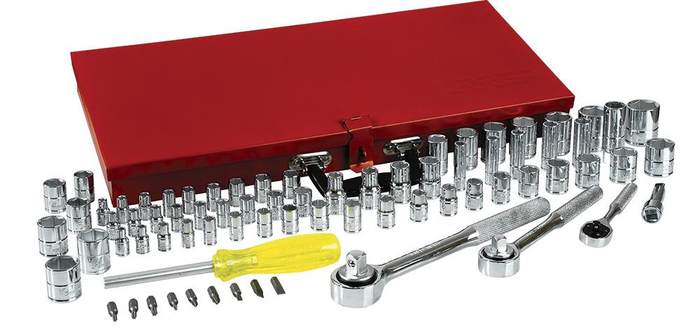 URREA 78-Piece 1/4. 3/8 and 1/2