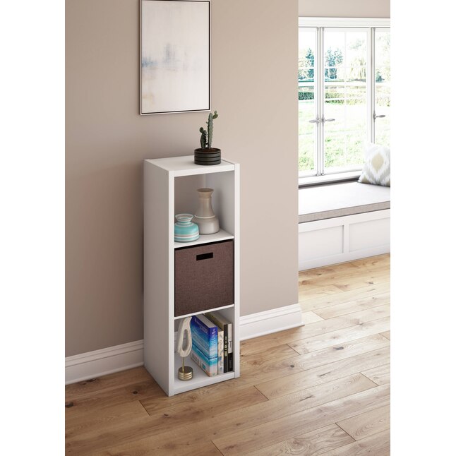 ClosetMaid  43.98-in H x 15.87-in W x 13.5-in D White Wood Laminate 3 Cube Organizer