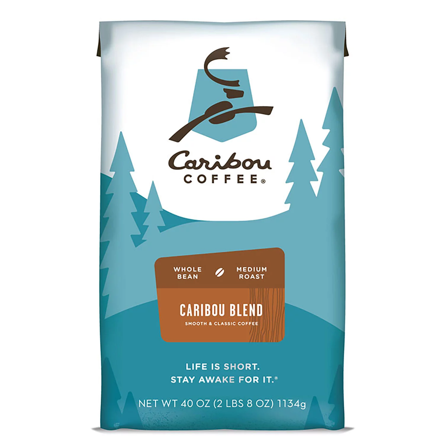 Caribou Whole Bean Coffee 40 oz. Bag (Blend Medium Roast)
