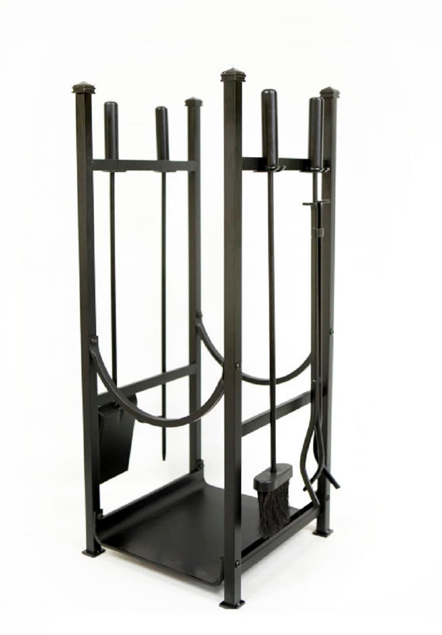 Style Selections 32.67-in x 14.76-in x 12.99-in Steel Log Bin