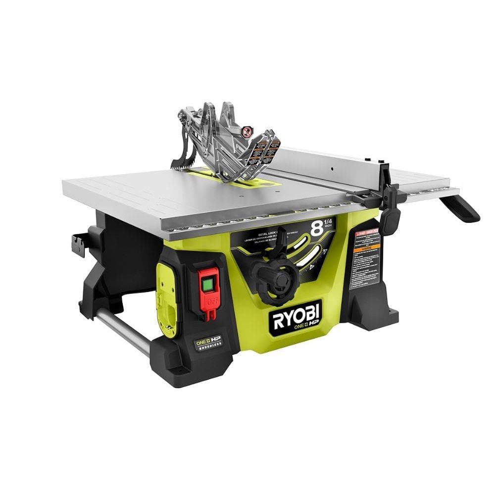 RYOBI PBLTS01B ONE+ HP 18V Brushless Cordless 8-1/4 in. Compact Portable Jobsite Table Saw (Tool Only)