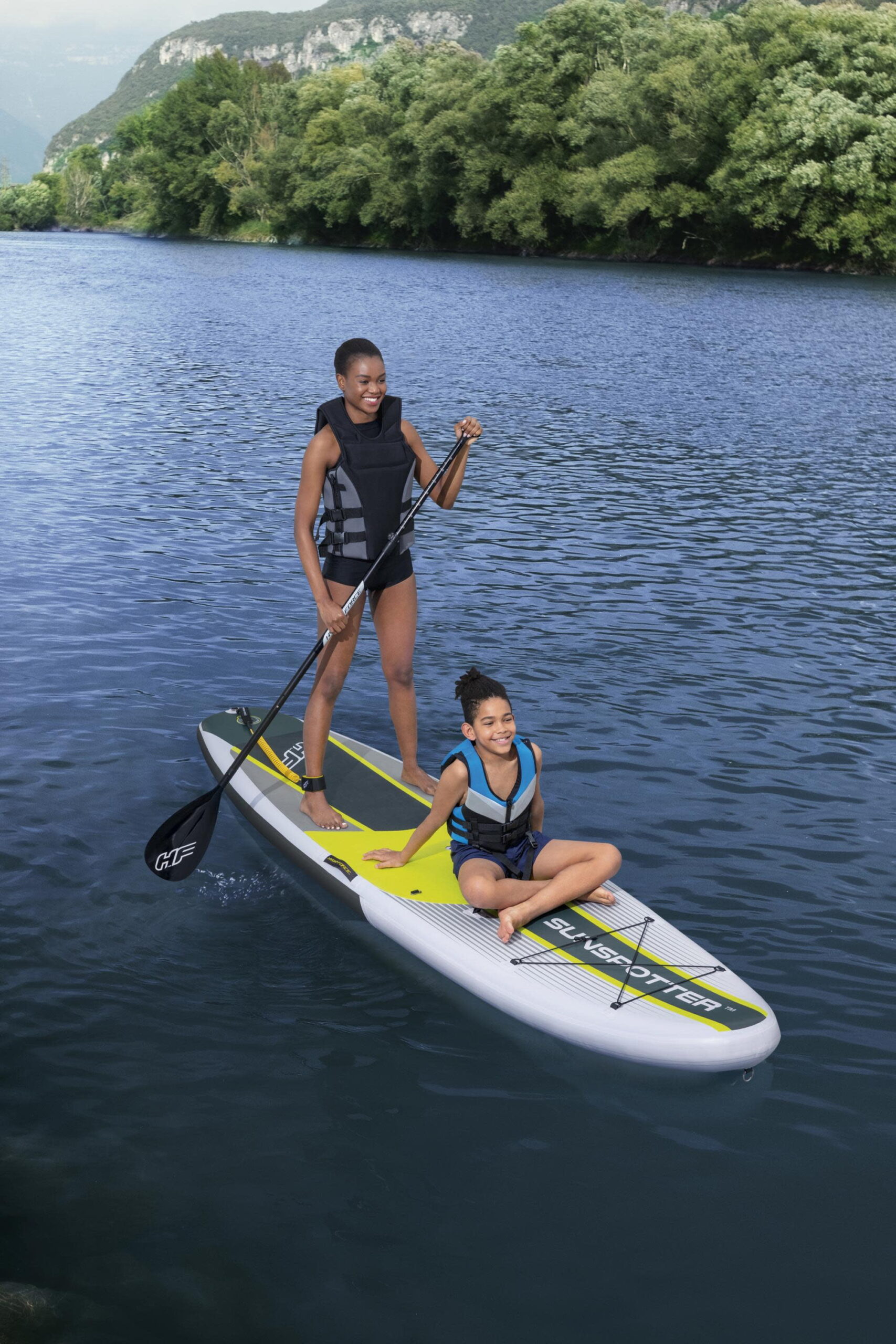 Bestway Hydro-Force Sunspotter SUP 11 Ft. 2 In. Inflatable 2 in 1 Stand Up Paddle Board and Kayak