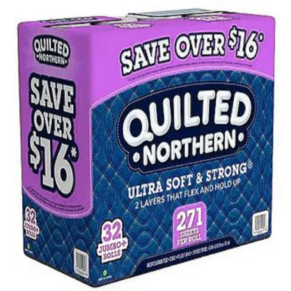 Quilted Northern Ultra Soft & Strong Toilet Paper (32 rolls. 271 2-ply sheets/roll)