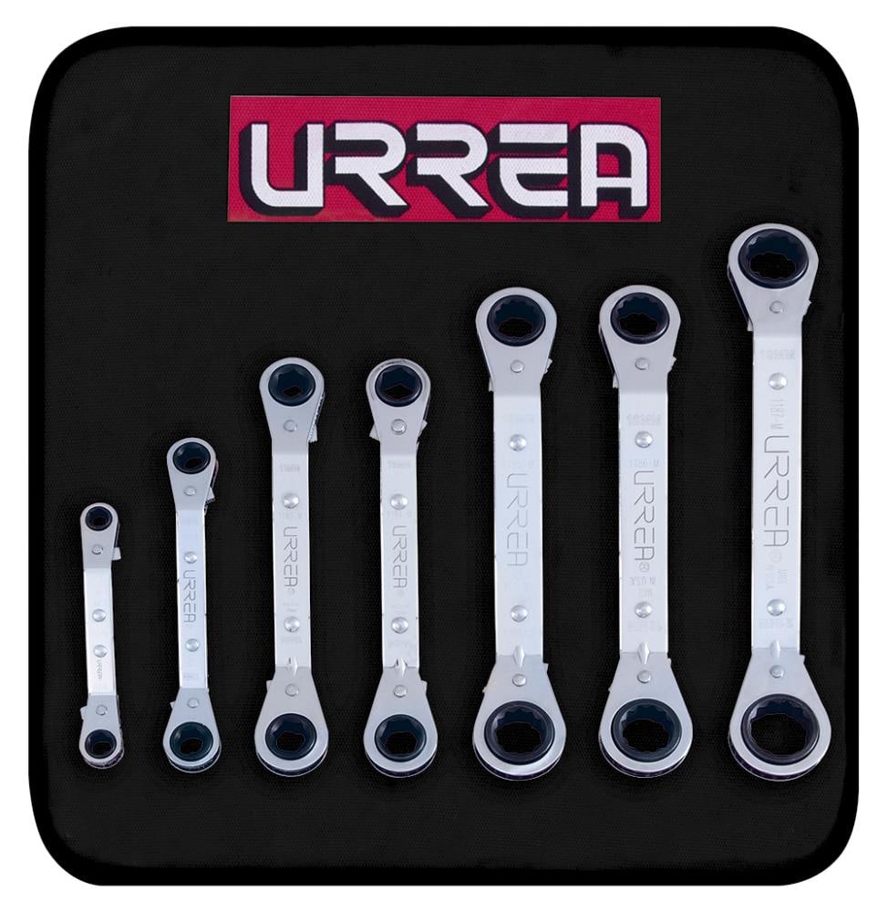 URREA 7-Piece Set 12-point Metric Ratchet Wrench