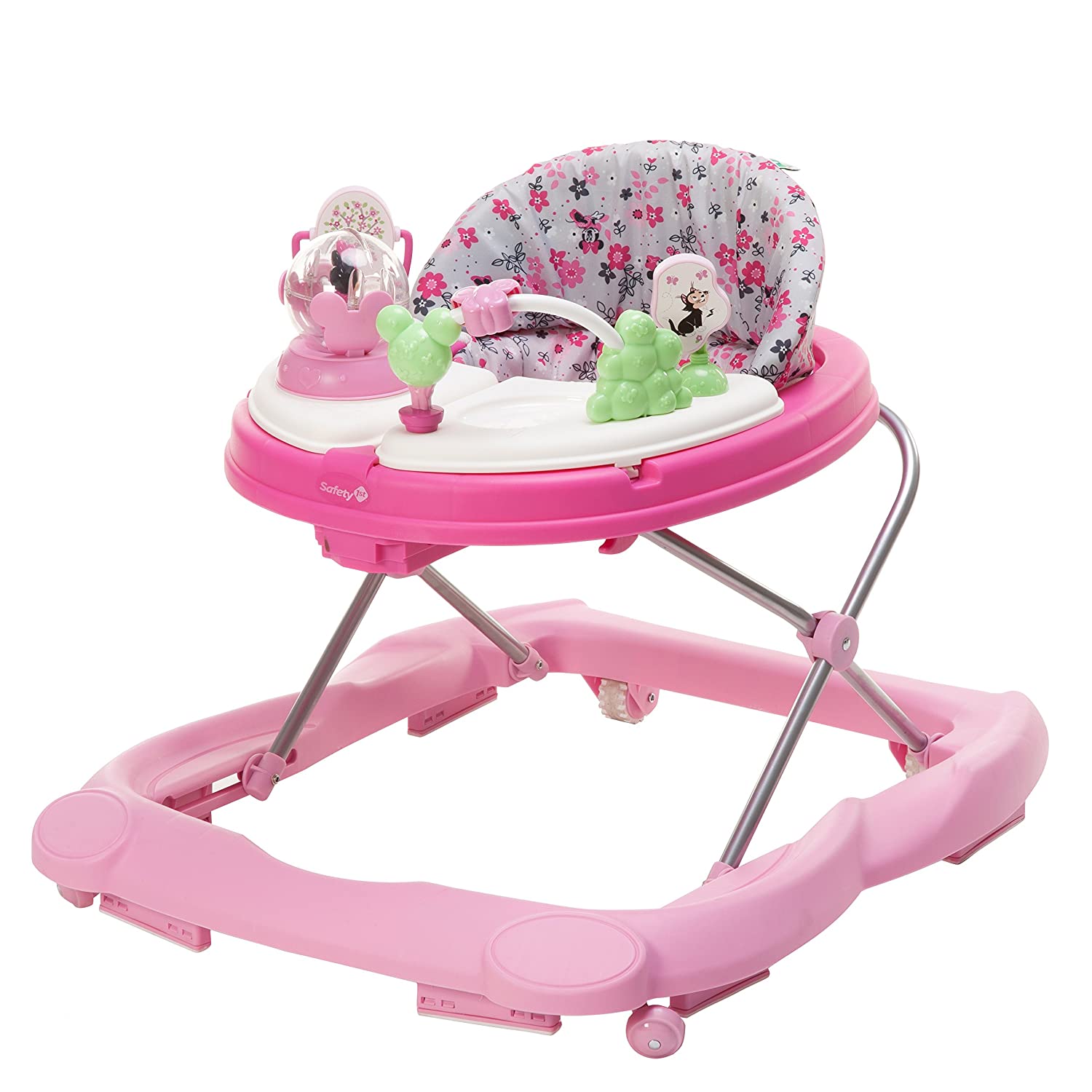 Safety 1st Baby Minnie Mouse Music and Lights Baby Walker with Activity Tray (Garden Delight)