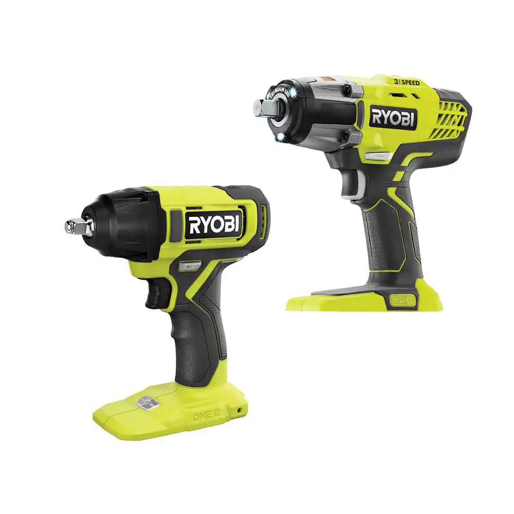 RYOBI P261-PCL250B ONE+ 18V Cordless 2-Tool Combo Kit with 3-Speed 1/2 in. Impact Wrench and 3/8 in. Impact Wrench (Tools Only)