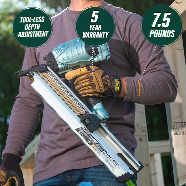 Metabo HPT NR90AES1M 21-Degree Pneumatic Framing Nail Gun (Nailer)
