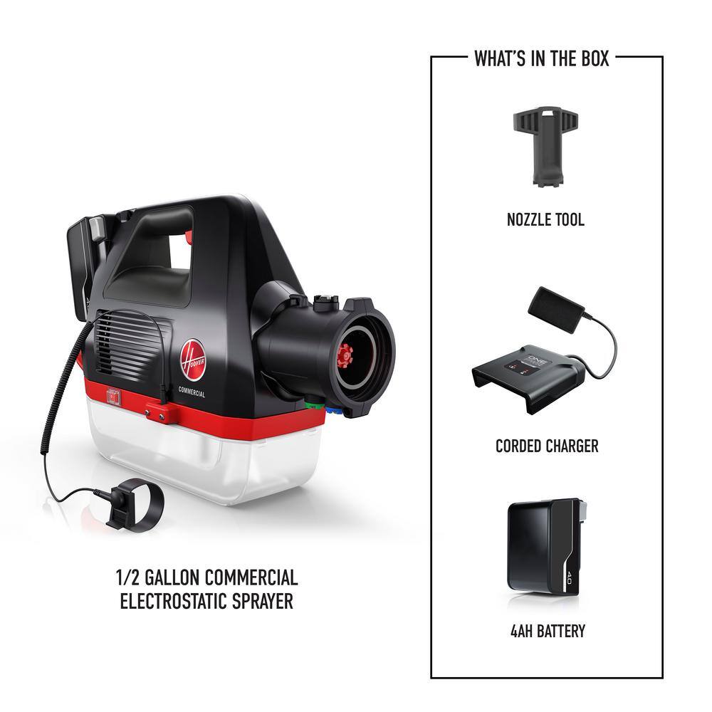 HOOVER CH90100 Commercial Cordless 1/2 Gal. Electrostatic Sprayer